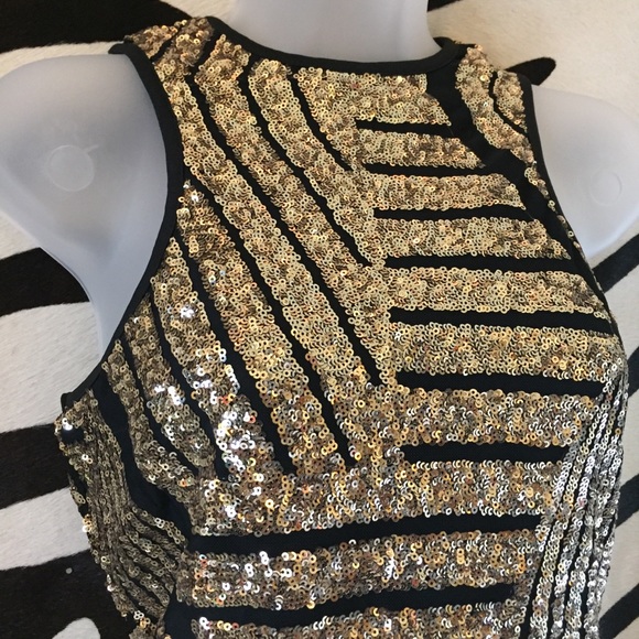 Gold Sequin Formal Top - Picture 4 of 4